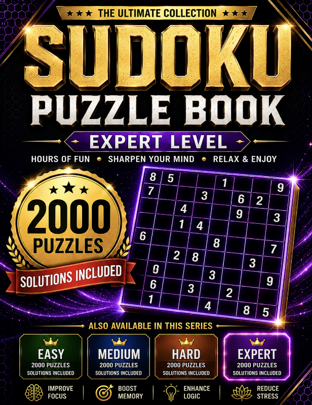 Sudoku Puzzle Book Expert cover