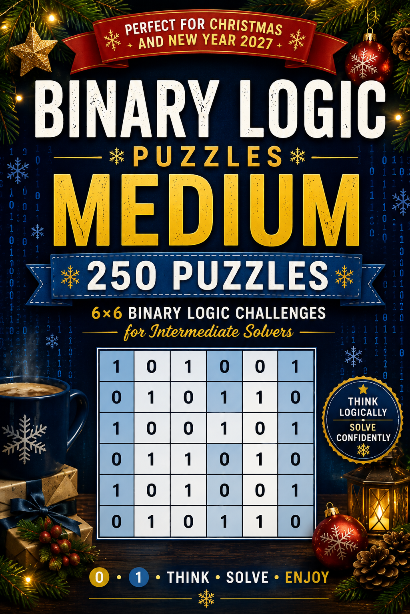 Binary Logic Puzzles: Medium cover