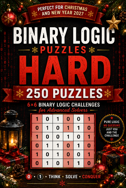 Binary Logic Puzzles: Hard cover