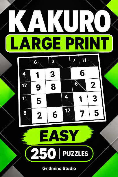 Kakuro Large Print Easy cover
