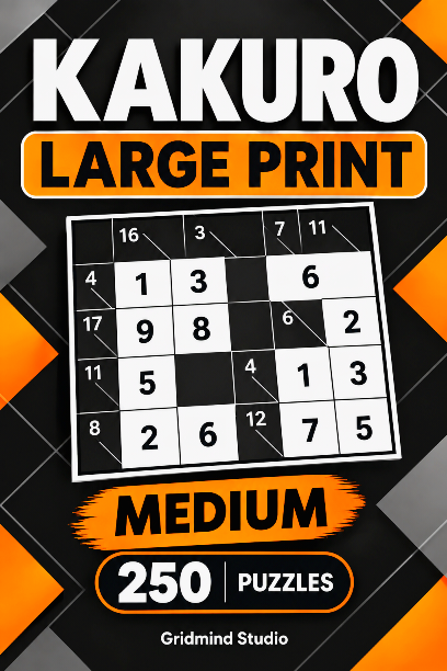 Kakuro Large Print Medium cover