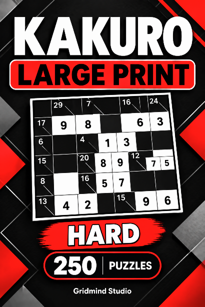 Kakuro Large Print Hard cover