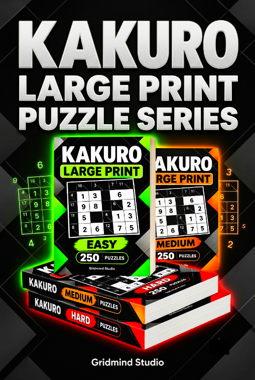 Kakuro Large Print Puzzle Series
